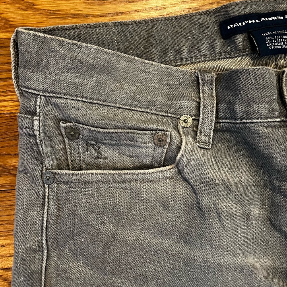 Ralph Lauren Sport Proprietor Denim Gray Designer Jeans Women’s Size 27‎ X 29 - Picture 6 of 9